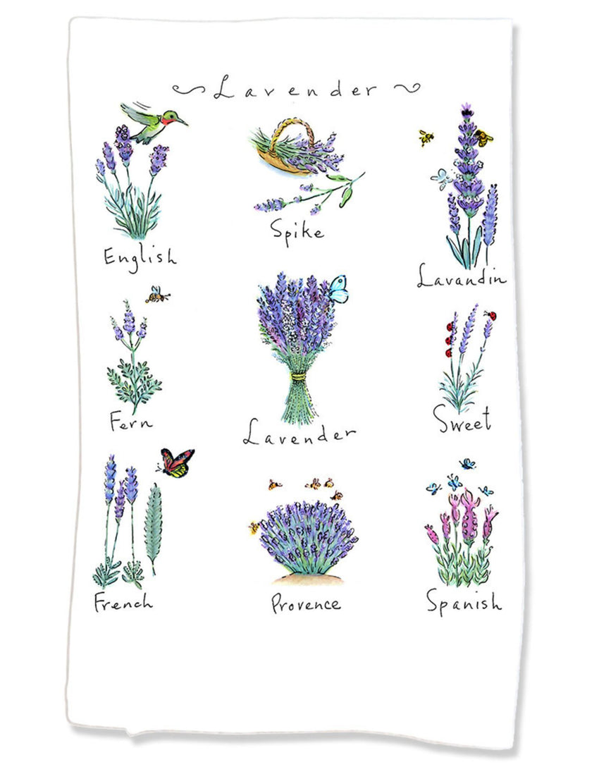 Flour Sack Towels - Lavender