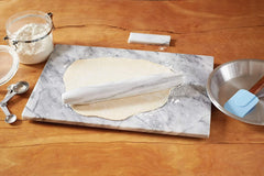 Marble French Rolling Pin - Tapered with Cradle