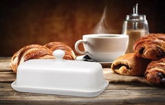 Porcelain Butter Dish White