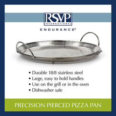 BBQ Pizza Pan - Stainless Steel