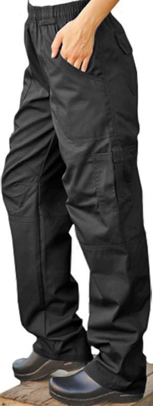 Chef Pant Grunge Cargo - Black (Med)