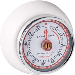 Zassenhaus Retro Kitchen Timer - White