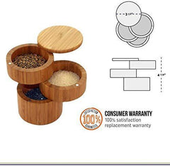 Totally Bamboo 3-Tier Salt Box