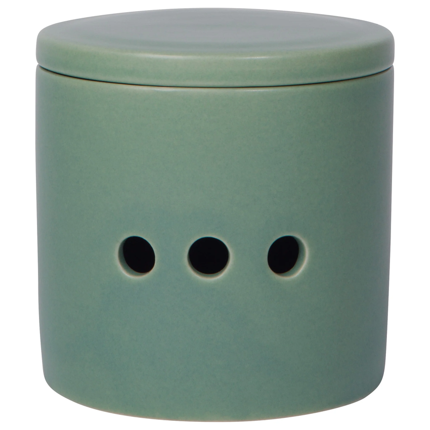 Garlic Keeper Matte Elm Green  (Stoneware)