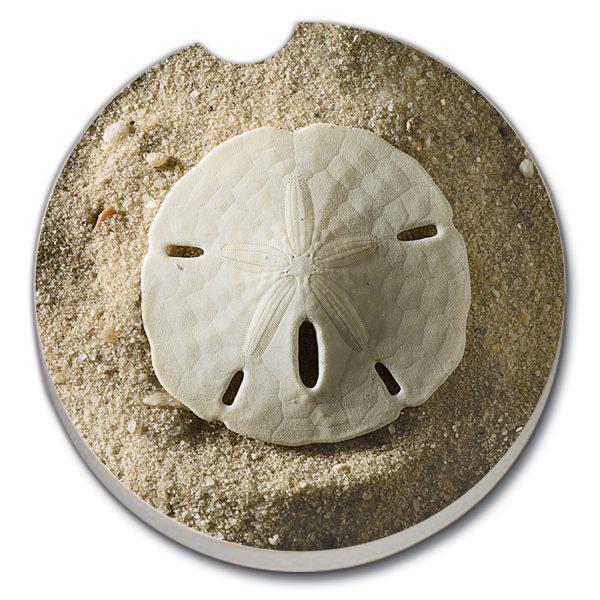 Car Coaster - Sand Dollar on Sand