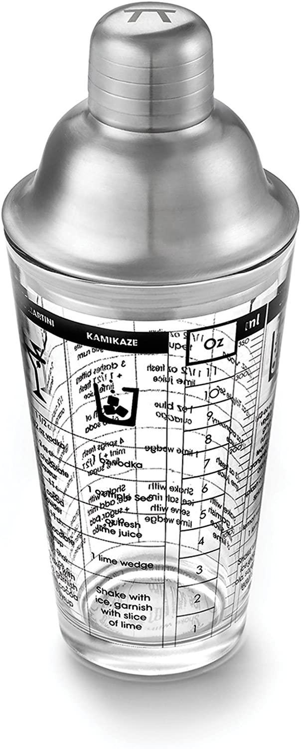 Outset Cocktail Shaker - Glass/Stainless Steel