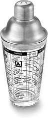 Outset Cocktail Shaker - Glass/Stainless Steel
