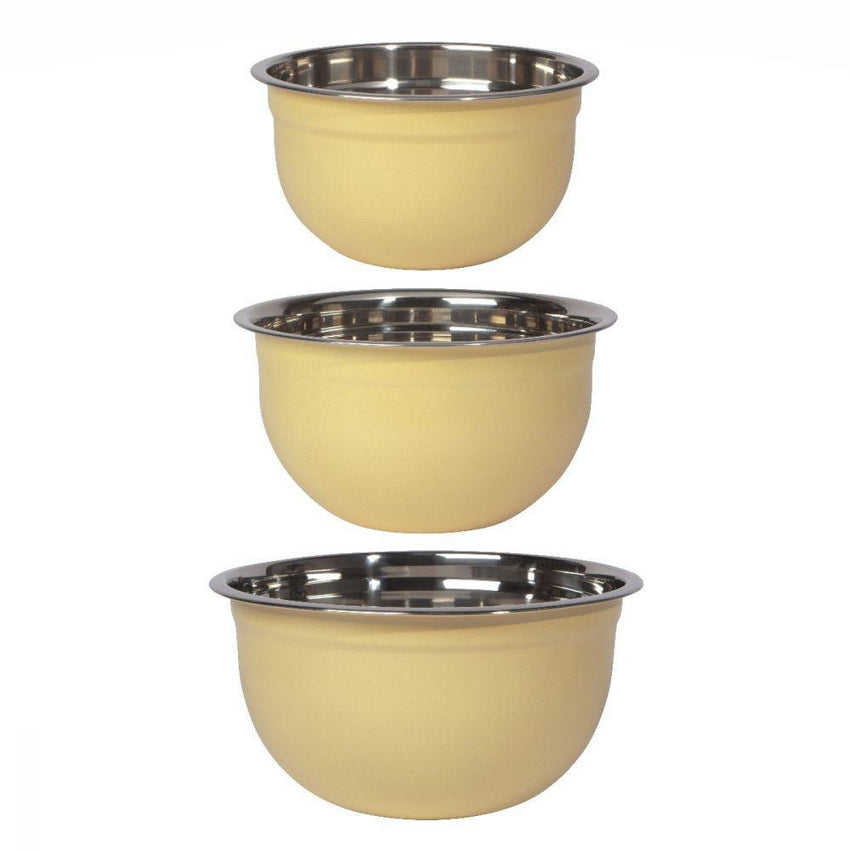 Matte Steel Mixing Bowls Sunrise (Set 3)