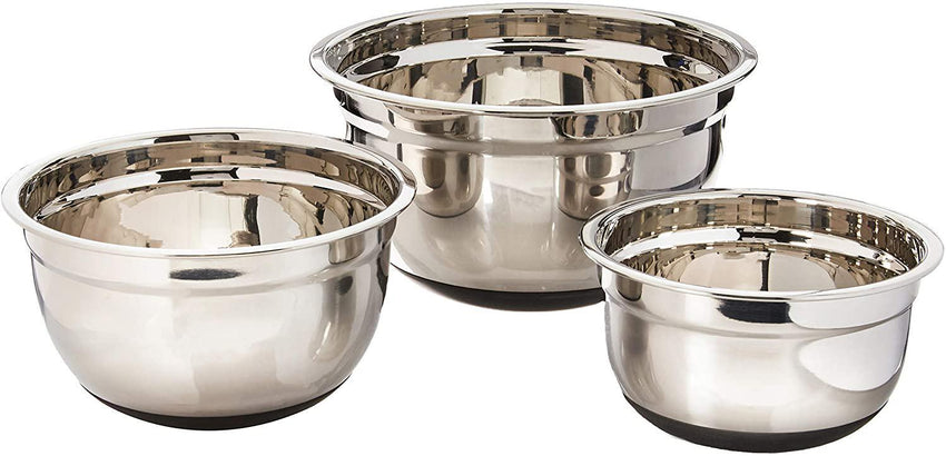 Kuchenprofi Mixing Bowl Set - Non-Slip (Stainless Steel)