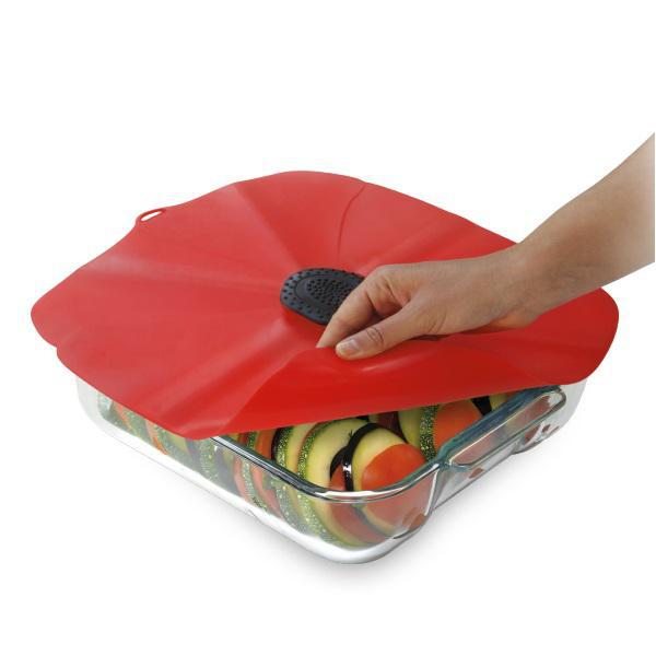 Viancin Poppy Red Lid- Square