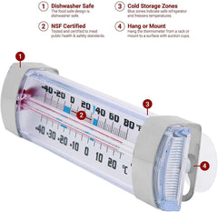 Escali Refrigerator Freezer Thermometer (Suction Cups)