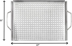 Outset BBQ Grill Grid 11" x 17" - Stainless Steel