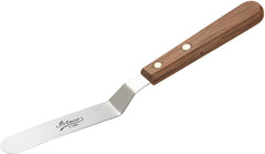Ateco Icing Offset Spatula 4.5" - Wood Handle