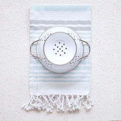 Colander Metal White 1 Quart