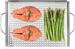 Outset BBQ Grill Grid 11" x 17" - Stainless Steel