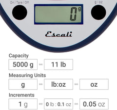 Escali Primo Digital Scale - Blue