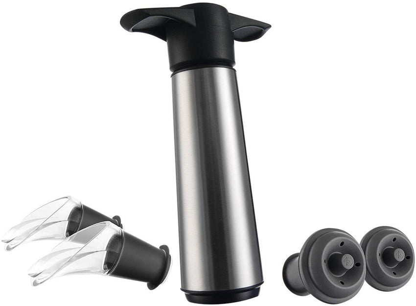 Vacu Vin Wine Saver (Stainless Steel Pump/2 Stoppers/2 Servers)