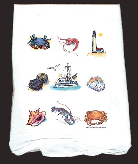 Flour Sack Towel Ocean Delight