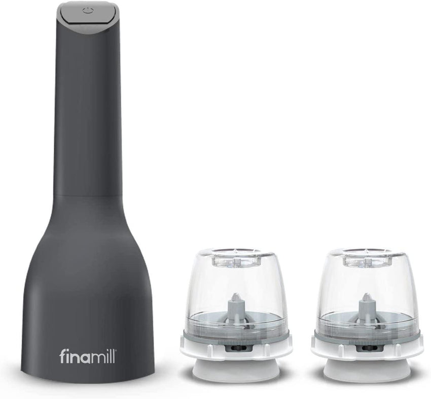 FinaMill Battery Spice Mill - Midnight Black