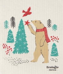 Swedish Dishcloth Winter Wonderland / Sponge Cloth / Holiday