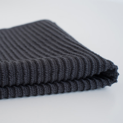 Dish Cloth Ripple Black Set/2