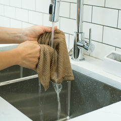 Dish Cloth Ripple Sand Stone Set/2