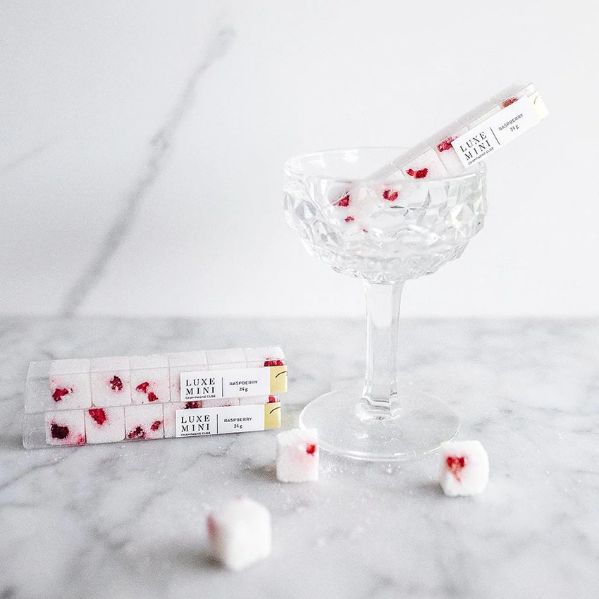 Luxe Sugar Cubes Raspberry Mini Box Of 6