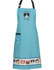 Chef Apron Crazy Cat