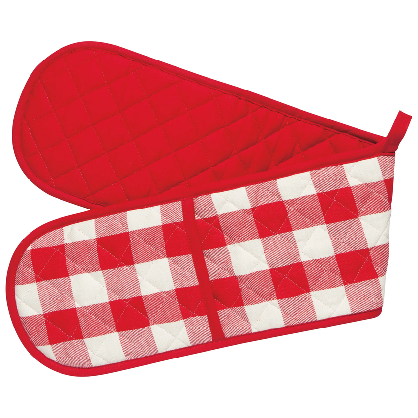 Double Mitts Red Check