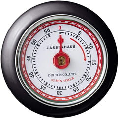 Zassenhaus Retro Kitchen Timer - Black