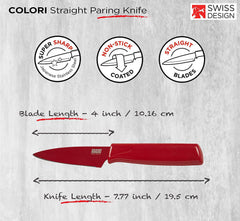 Kuhn Rikon 4" Paring Knife - Apple