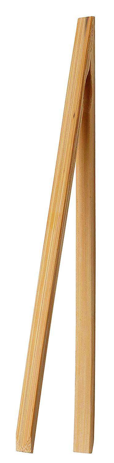 Bamboo Toast Tongs 12"