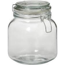 Canister w/Clamp - 1 Qt (Glass)