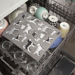 Swedish Dishcloth Dog Days 10 x 12" / Sponge Towel