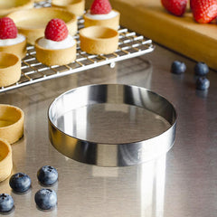 Fat Daddio Pastry Ring - 4" x 3/4" (Stainless Steel)