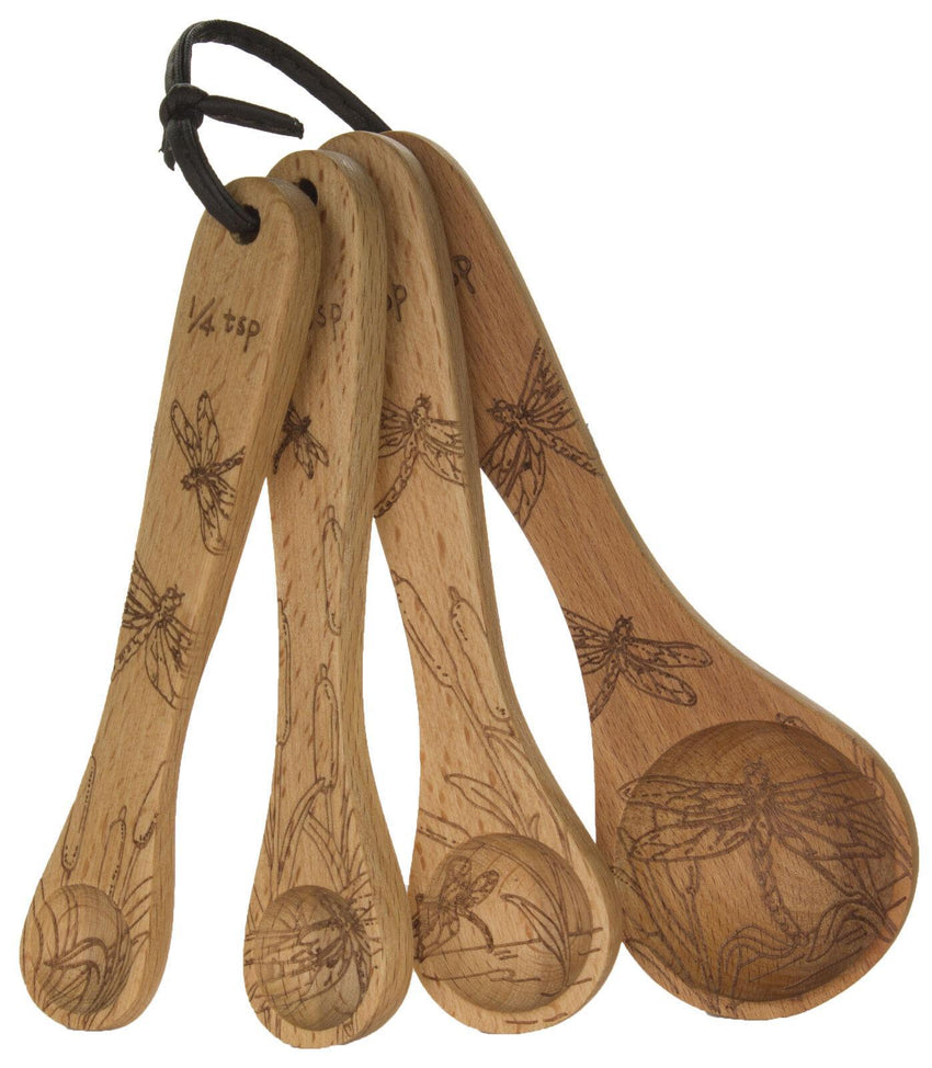 Ganz Dragon Flies Wood Measuring Spoons