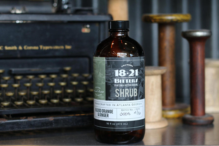 1821 Shrub Blood Orange/Ginger 16 ounce