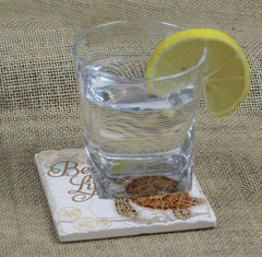 Absorbent Stone Coaster - Beach Life