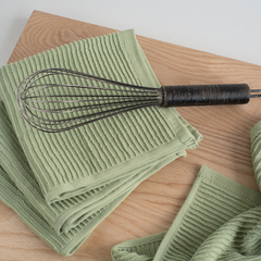 Dish Cloth Ripple Sage Set/2