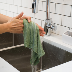 Dish Cloth Ripple Sage Set/2