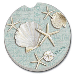 Car Coaster - Linen Shells