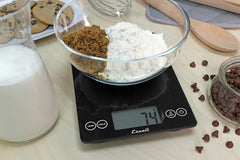 Digital Scale Black Obsidian - Escali Arti Glass