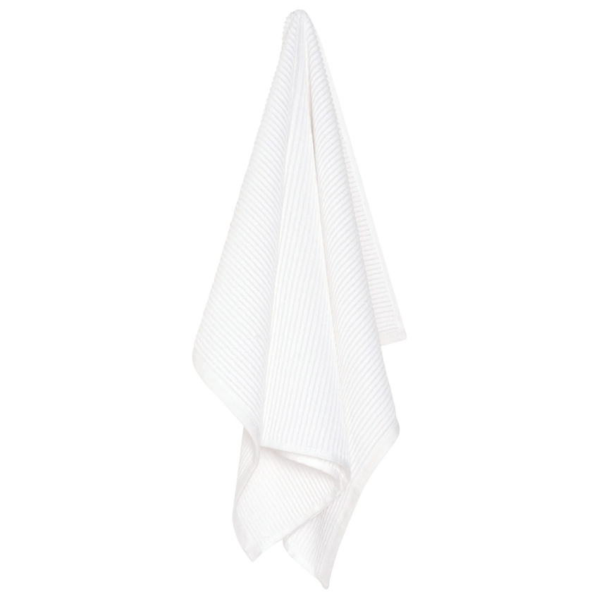Dish Towel Ripple - White
