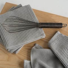 Dish Cloth Ripple London Gray (Set Set/2)