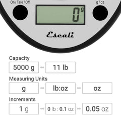 Escali Primo Digital Scale - Black