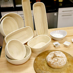 Brotform Proofing/Forming Basket - 12" x 5.5" Rectangular