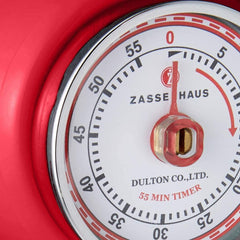 Zassenhaus Retro Kitchen Timer - Red