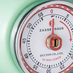 Zassenhaus Retro Kitchen Timer - Mint Green