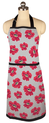 Mu Designer Print Chef Apron New Poppy