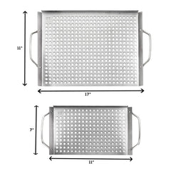 Outset BBQ Grill Grids - Stainless Steel (Set of 2)